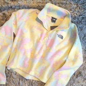 North Face crop fleece women's medium nwt